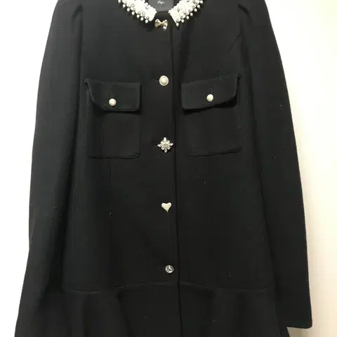 레니본 보석 카라 자켓