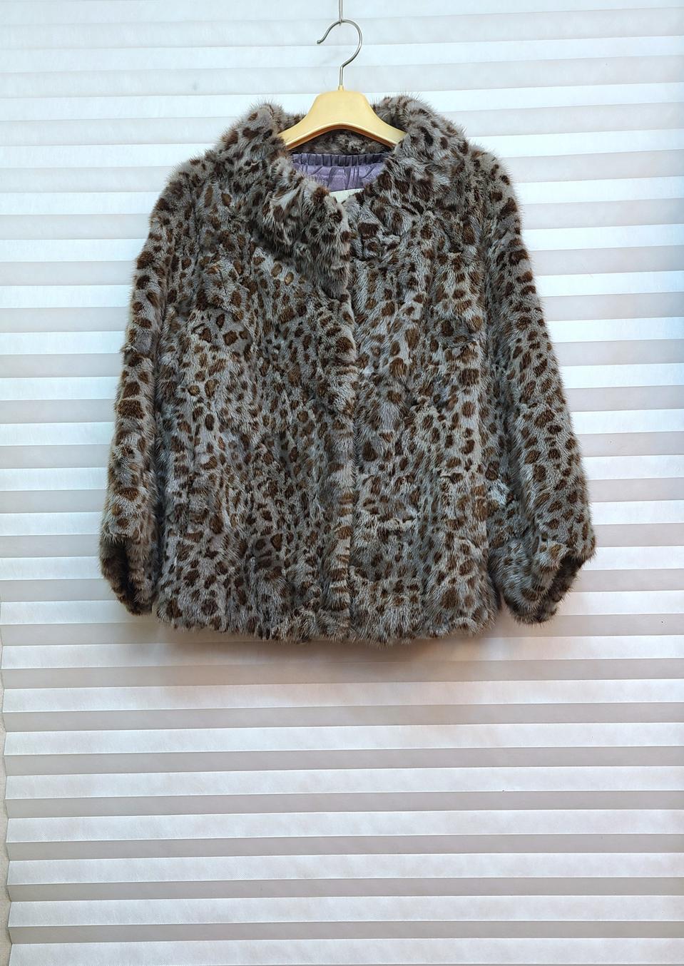 데코> 레오파드 숏밍크