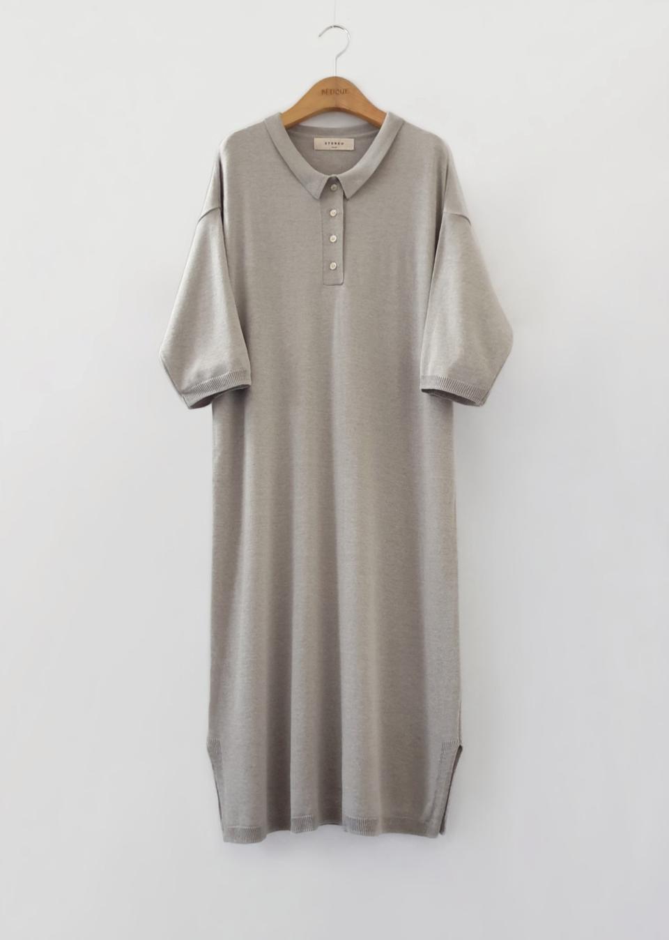 카라 롱 니트 원피스 새상품