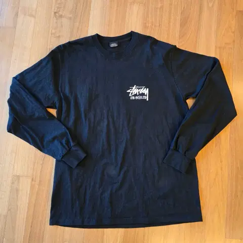 스투시 로스앤젤레스 블랙 긴팔티셔츠