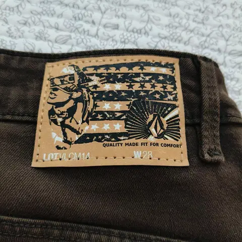 VOLCOM 스판 (스트레치) 갈색 진