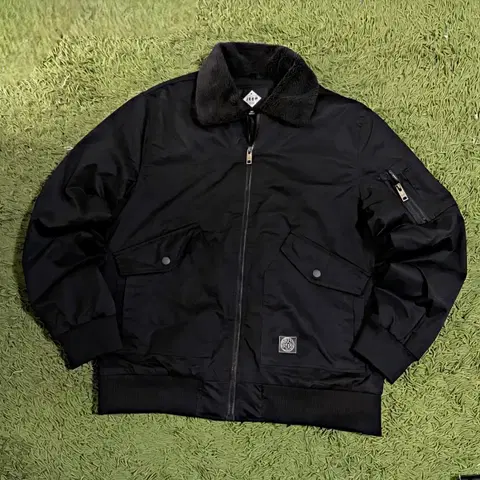 (105) JEEP 지프 블랙 퍼 블루종 봄버 자켓