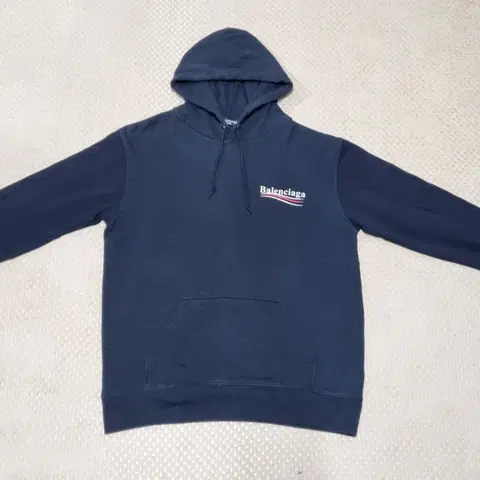 (XL) 발렌시아가 웨이브로고 후드티