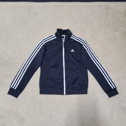 (S) 아디다스 삼선 트랙탑 져지 블랙