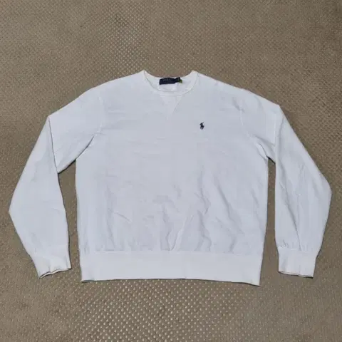 (L) 폴로 랄프로렌 신형 화이트 맨투맨 긴팔티