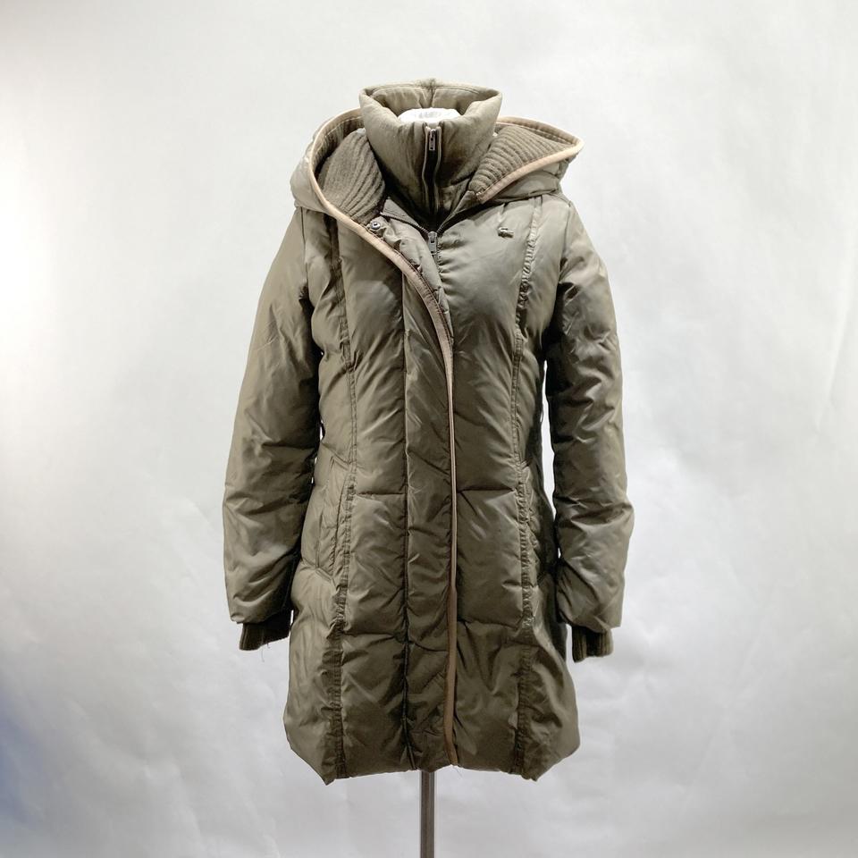 라코스테 여 오리털 롱패딩자켓 배색니트 95 영구제