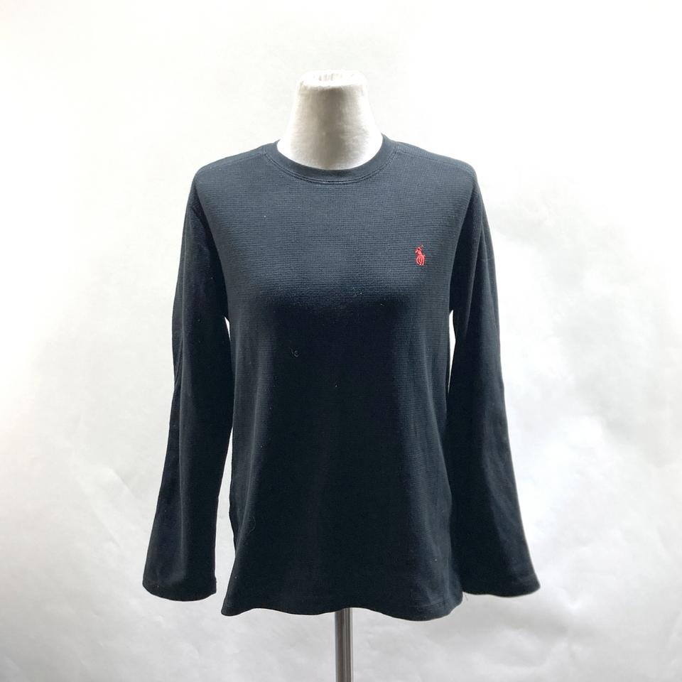 폴로랄프로렌 여성코튼와플긴팔티 블랙 85 영구제