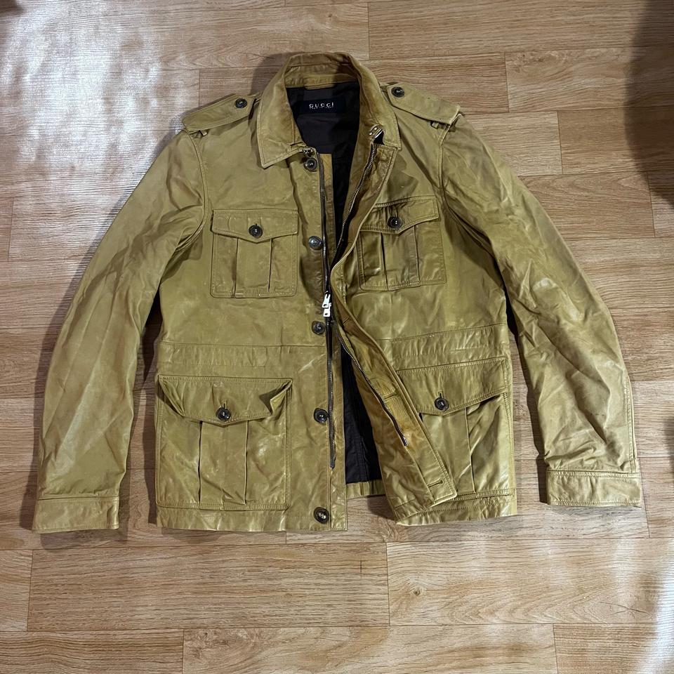 [105] 구찌 밀리터리 가죽자켓