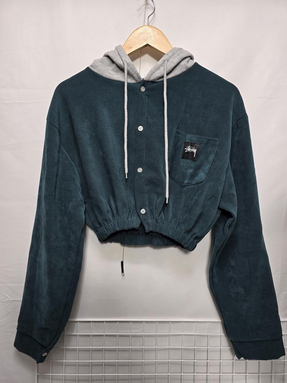 스투시크롭 후드티L