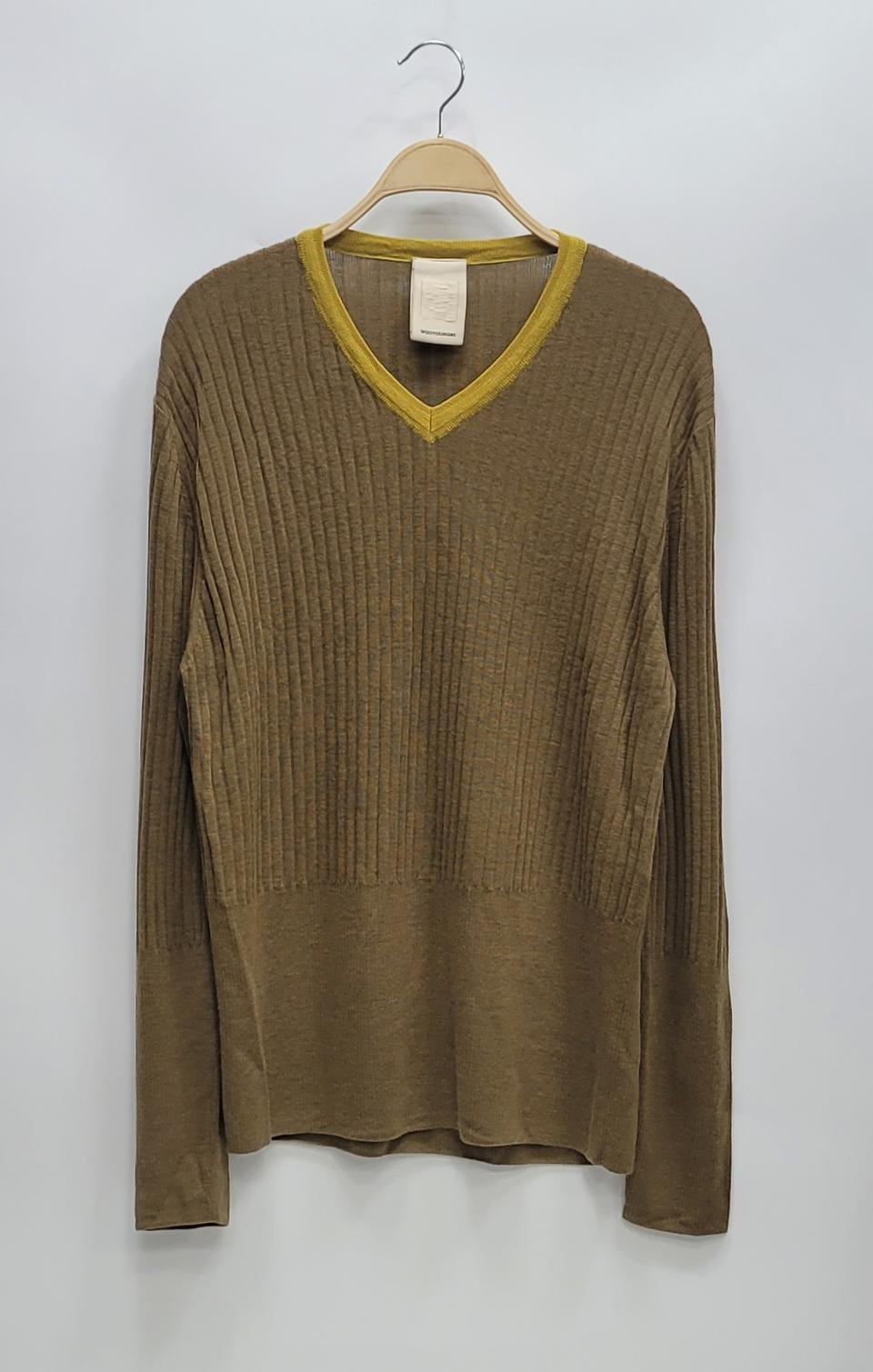 WOOYOUNGMI 우영미 모 100% 브이넥 니트 / 남 115