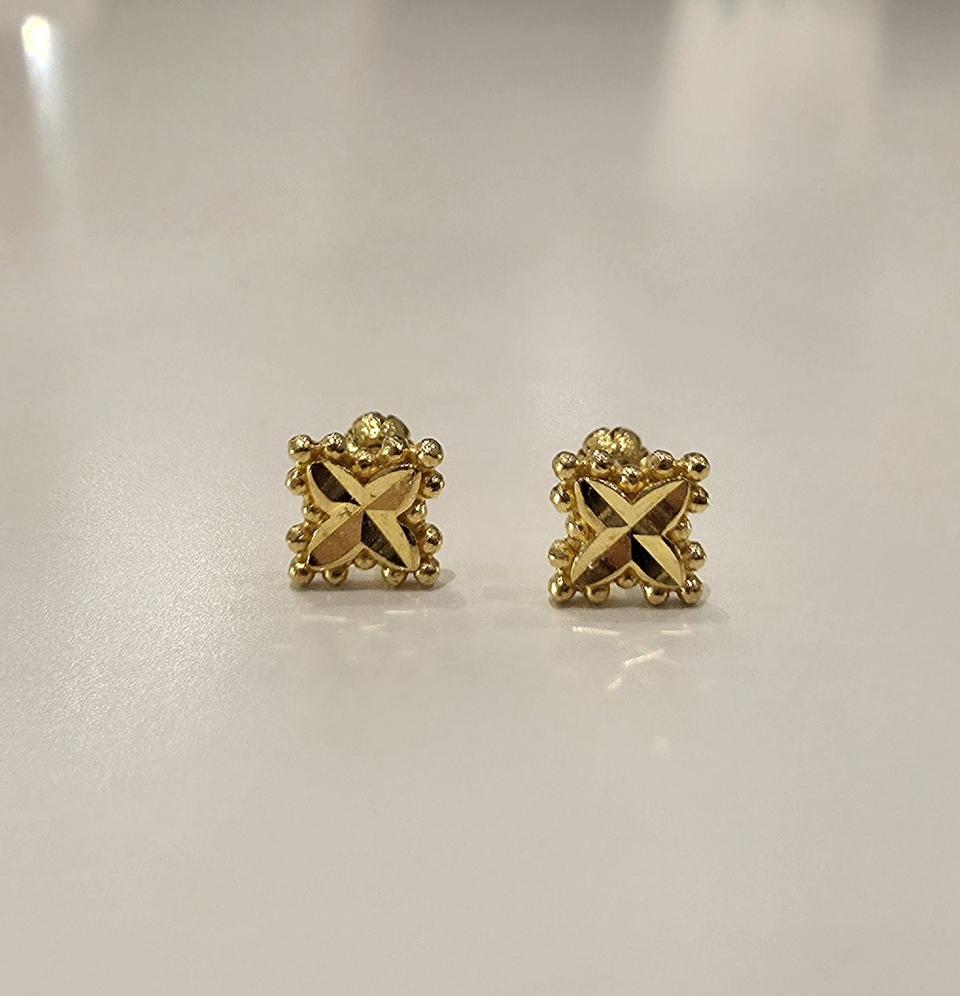 순금_네잎크로버 피어싱