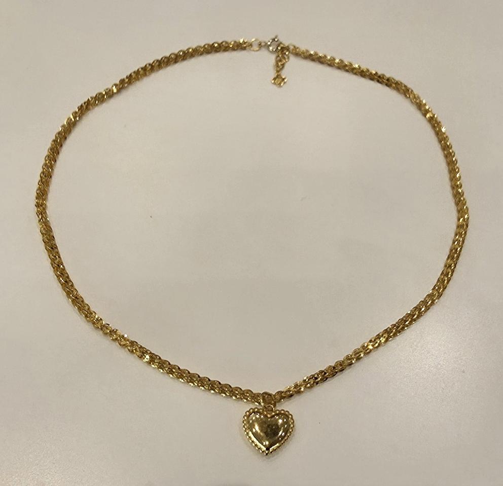 순금_통통하트 볼드체인목걸이