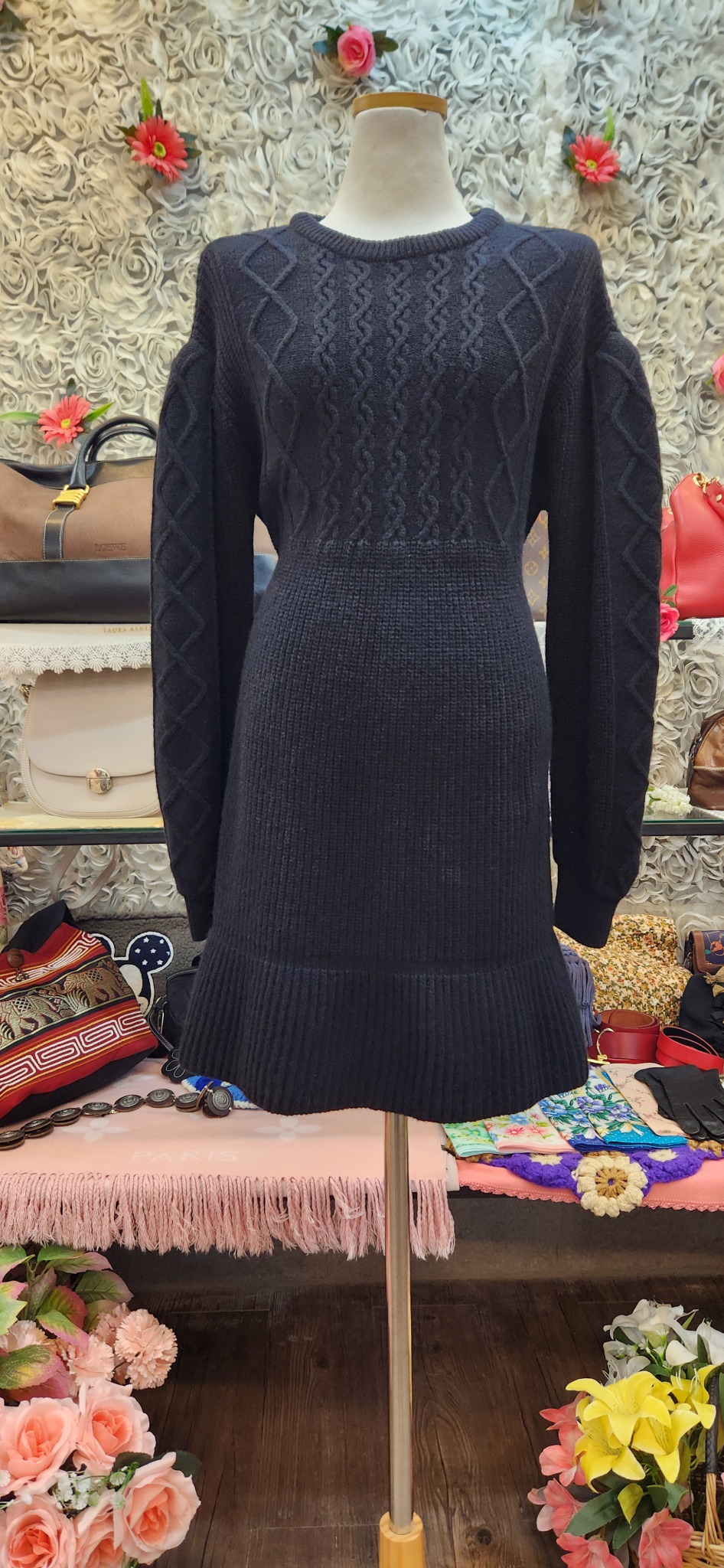 among 울 혼방 니트 미니원피스 (55 66)