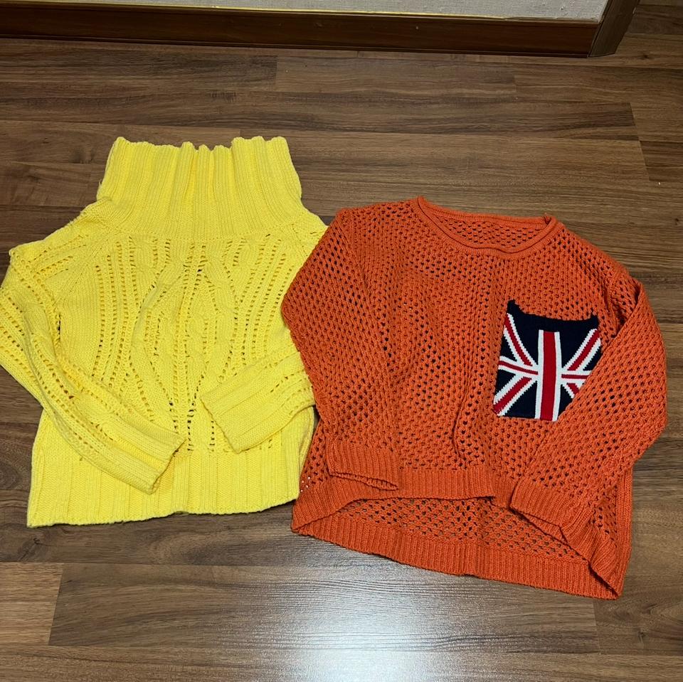 유니크 니트2개 일괄판매