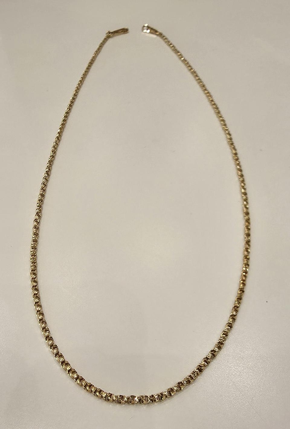 18k골드_반짝 꼬임 목걸이