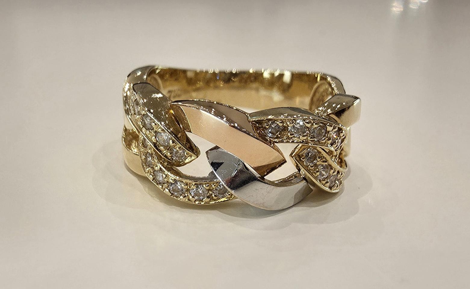 18k골드_멋진 체인반지