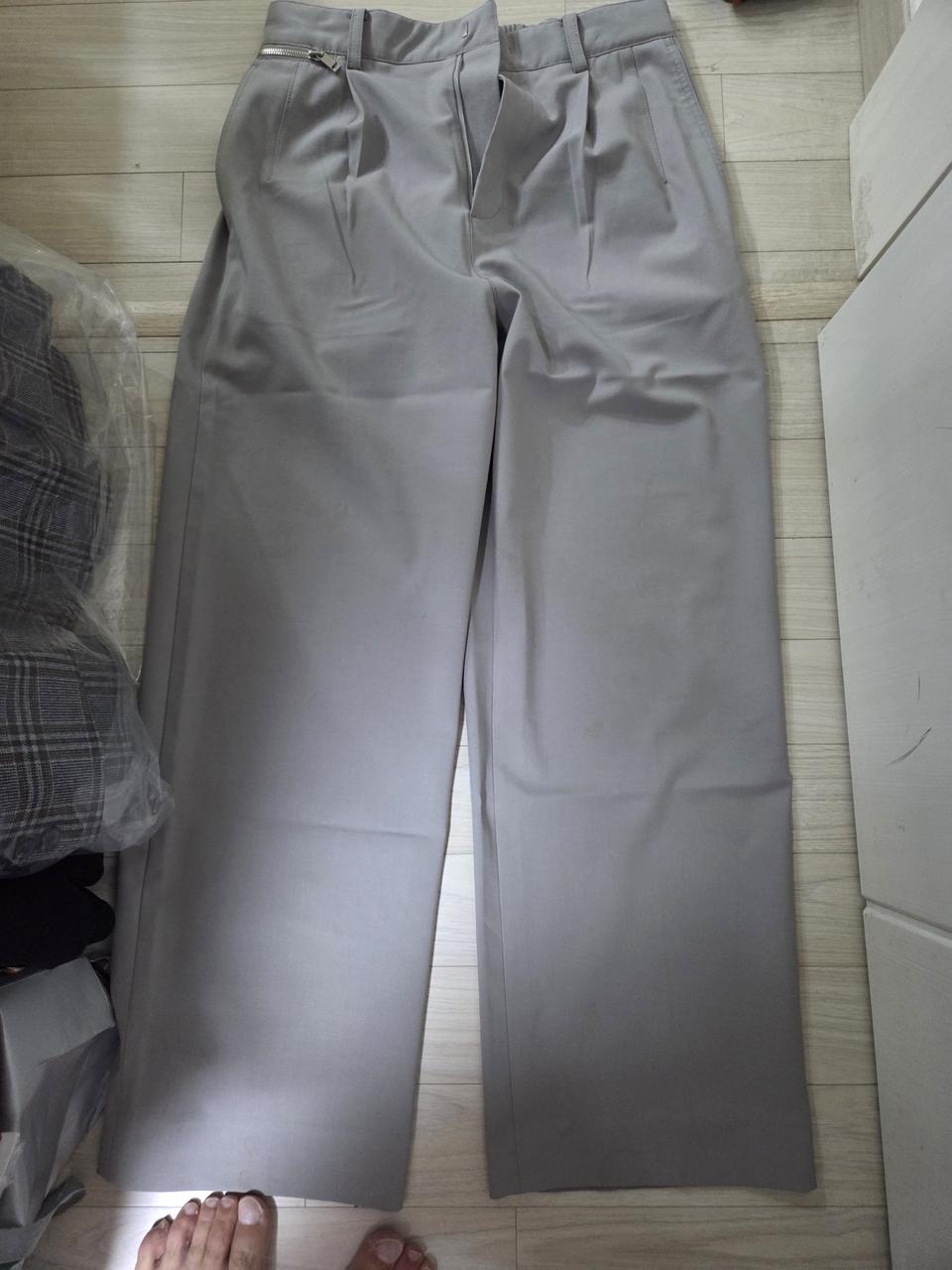 시스템옴므 정품 와이드 베이지 슬렉스 32-34사이즈