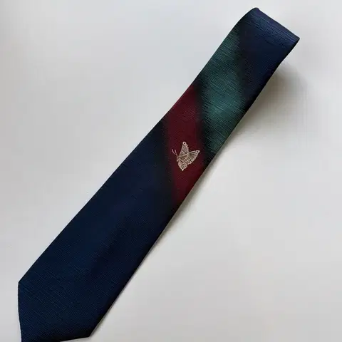 빈티지 나비 무늬 넥타이 8cm