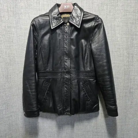 코치 리얼 레더 양 가죽 자켓 xs
