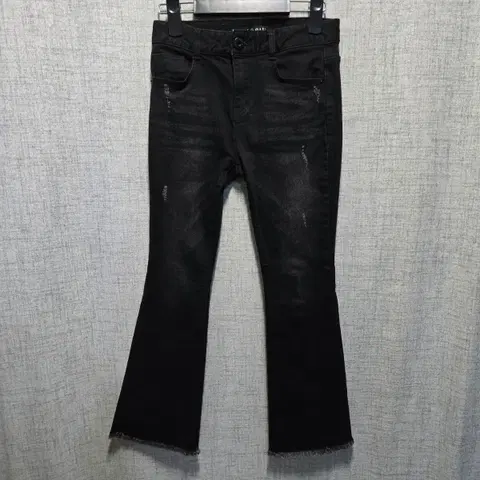 에고이스트 여성 부츠컷 블랙 데님 청바지 M