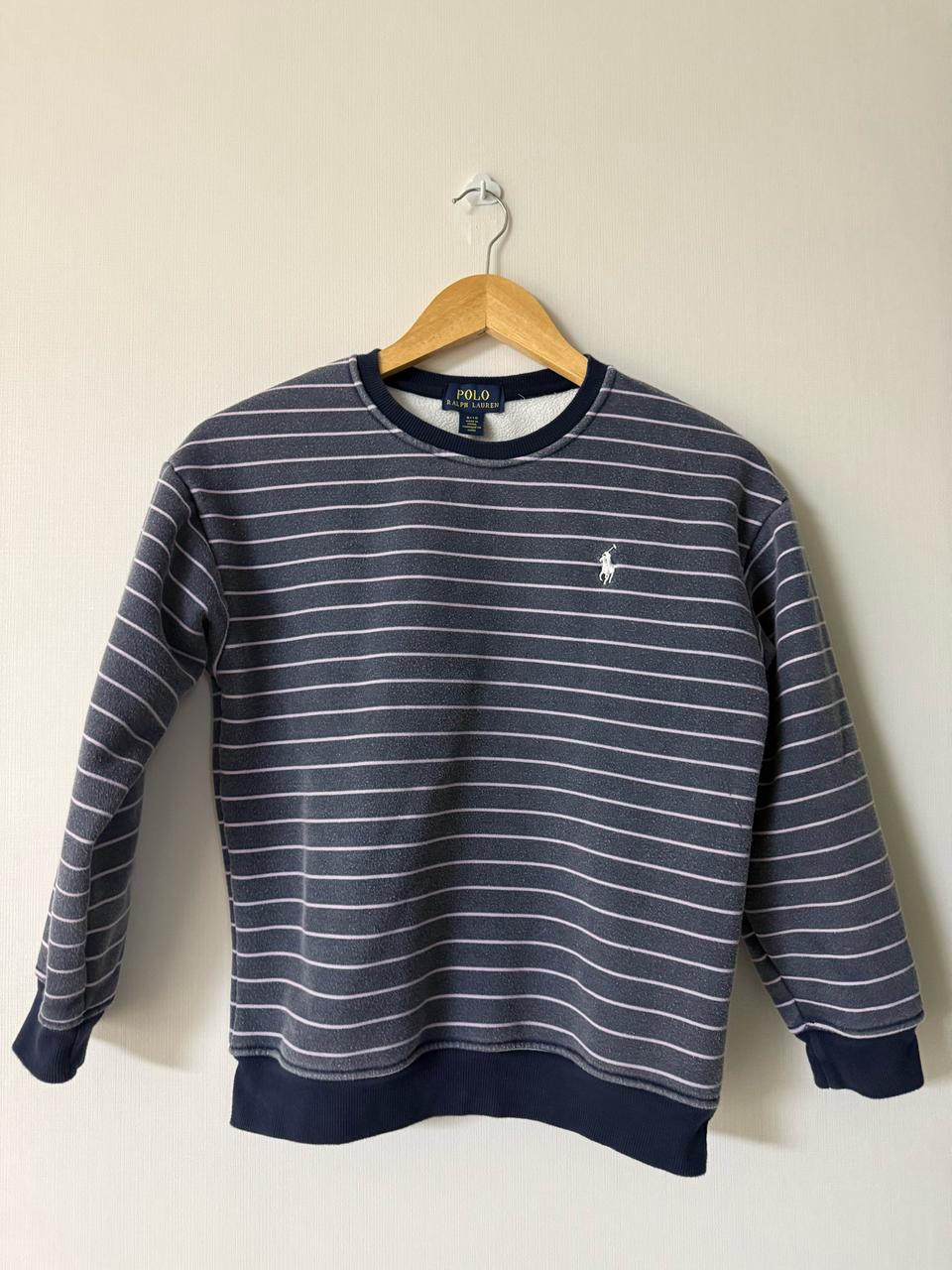 폴로 스트라이프 줄무늬 맨투맨 8/10 S사이즈