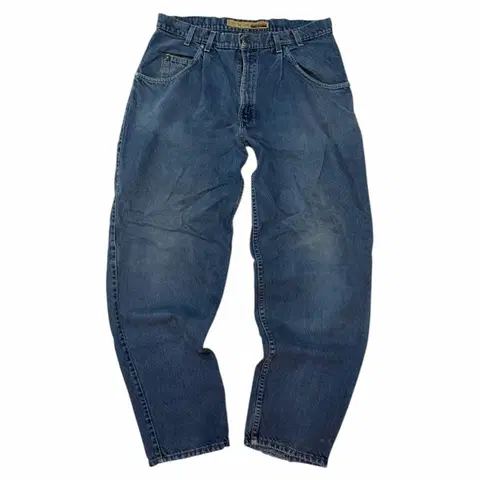 [36X32] 90s 리바이스 실버탭 초판 와이드 배기진 블루