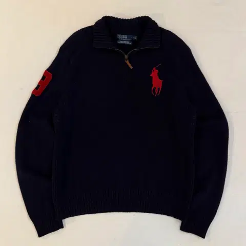 새상품급) 폴로 빅포니 치프키프 반집업 램스울 니트
