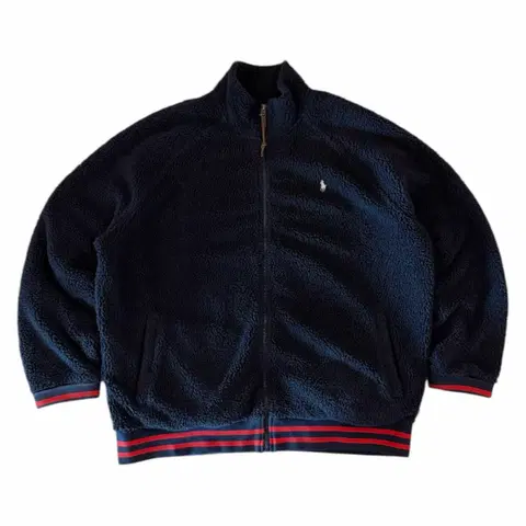 신형) 폴로 랄프로렌 딥파일 레트로 플리스 네이비