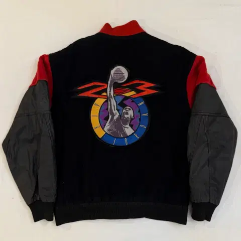 90s 나이키 조던 아카이브 가죽 울 바시티 자켓