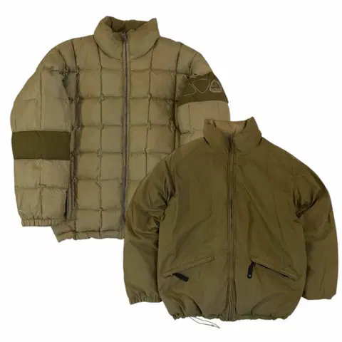 00s 나이키 ACG 아카이브 리버시블 다운 패딩 카키
