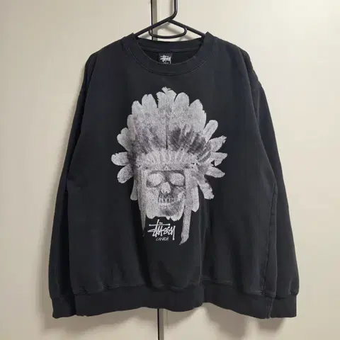 Made in USA 스투시 한정판 맨투맨 스웻셔츠 L(100)