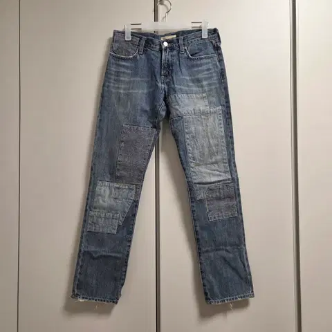 Heather 재팬 패치워크 스트레이트 데님팬츠 28-29