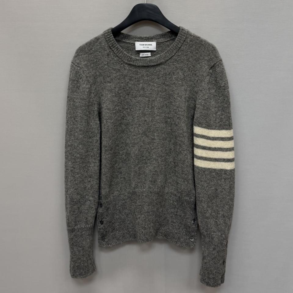 톰브라운 셰틀랜드 사선완장 풀오버 니트 (95)