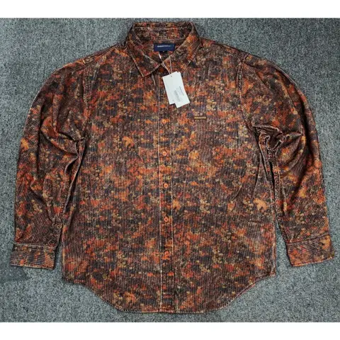 디스이즈네버댓 코듀로이 플로랄 셔츠 M