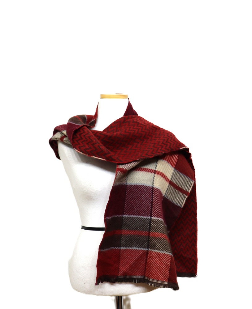 R148 체크목도리/ 머플러/폭너비30센치/총길이185센치/사놀까