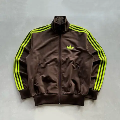[M]아디다스 구형 파이어버드 초코 민트 브라운 트랙탑 져지