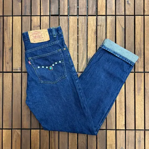 [32] 90s 리바이스 501 웨스턴 스터드 데님 made in USA