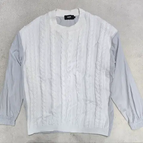 AZUL by moussy 마우지 케이블 니트 긴팔 티셔츠