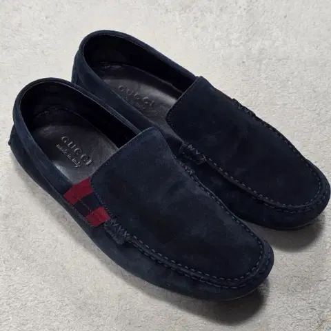 Gucci 구찌 스웨이드 로퍼 네이비 265