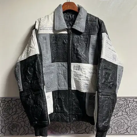 이태리 램스킨 머니패치 가죽자켓