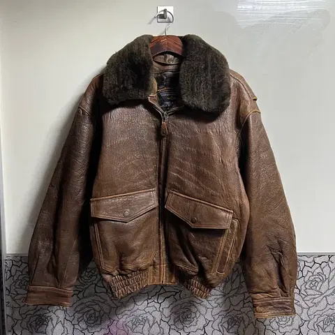 TIME&TIDE 가죽 플라이트 자켓