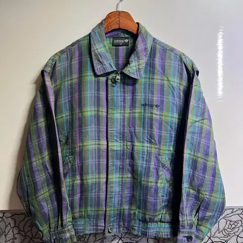 빈티지 아디다스 블루종 자켓