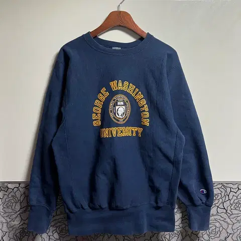 빈티지 90s 챔피온 조지 워싱턴 스웻셔츠