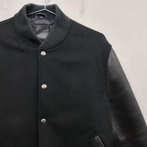 미유키조쿠 울 카우하이드 블루종 자켓