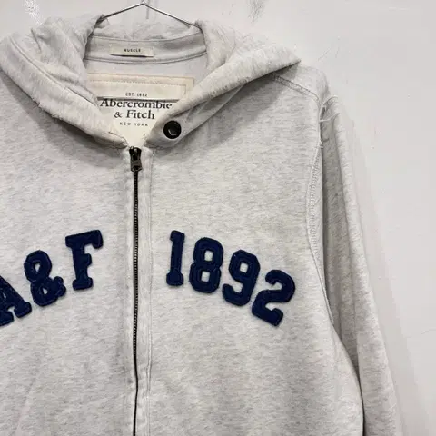 아베크롬비 앤 피치 1892 머슬핏 헤비코튼 후드집업