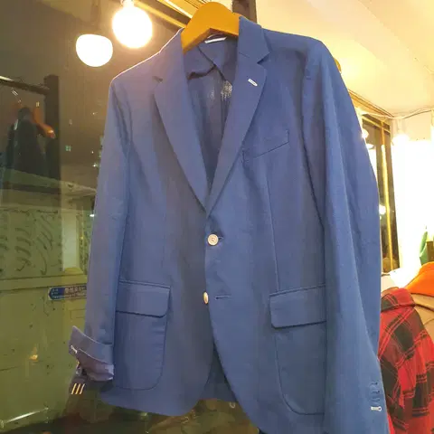 간트 언컨스트럭티드 소매 리얼버튼 클래식 싱글 투버튼 자켓 52사이즈