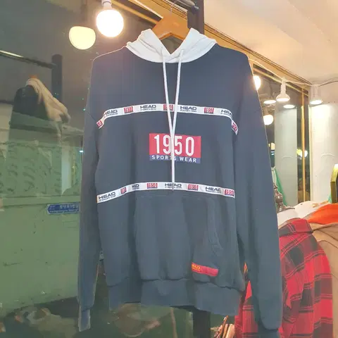 헤드X로맨틱크라운 콜라보레이션 디자인 라이닝 후드 L사이즈