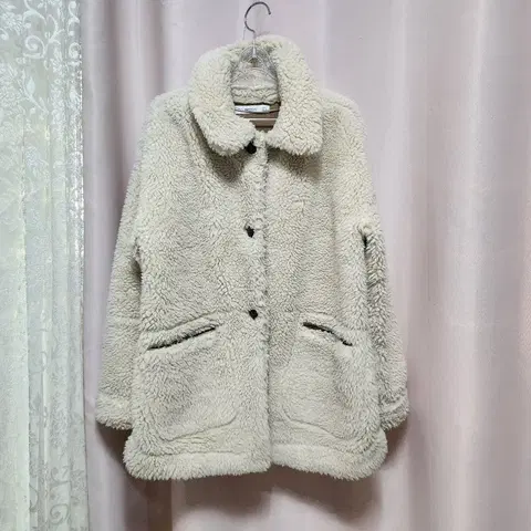 MANGO 망고 아이보리 뽀글이 자켓