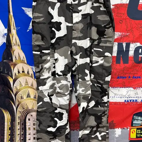 s급 로스코 그레이 카모밀리터리 팬츠 38