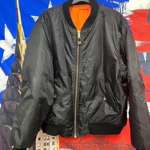 빈티지 오버핏 항공점퍼 패딩 XL105